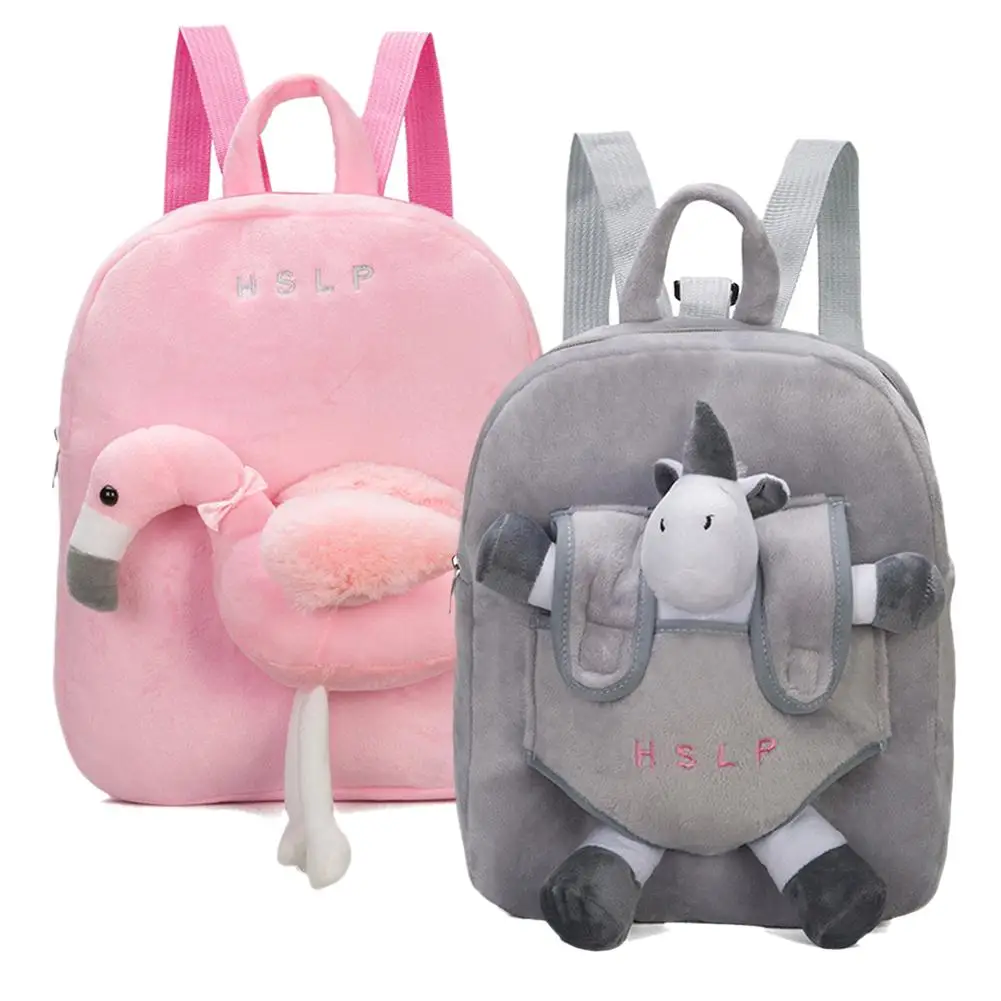 Милый плюшевый мини рюкзак с изображением животных из мультфильмов детские