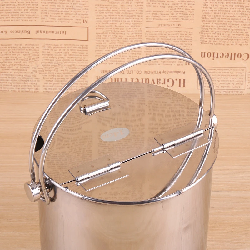 Ведро для льда из нержавеющей стали портативная откидная крышка контейнер