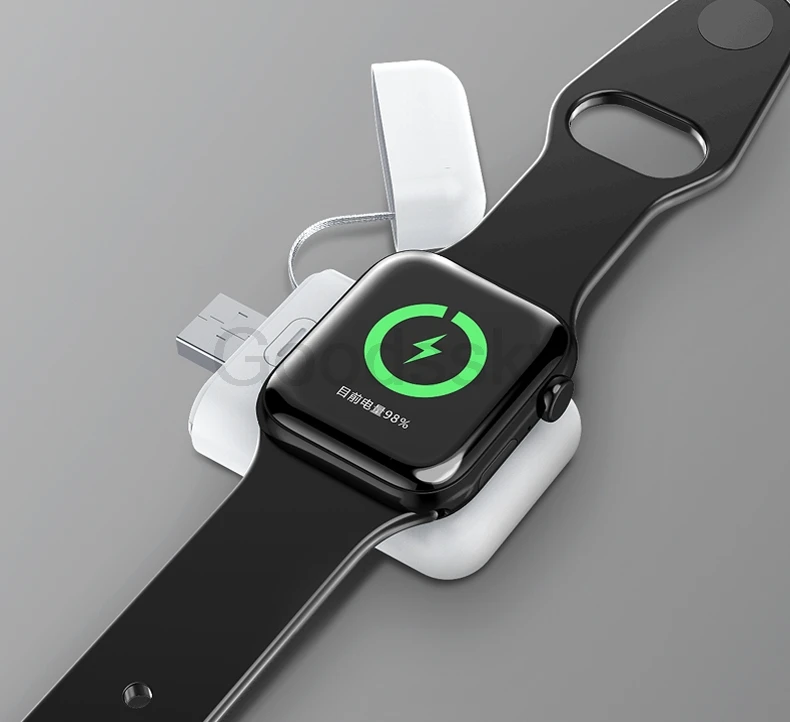 Внешний аккумулятор QI Беспроводное зарядное устройство для Apple Watch Series 1 2 3 4 5 мини зарядное устройство Внешний аккумулятор для Apple Watch 38 42 мм
