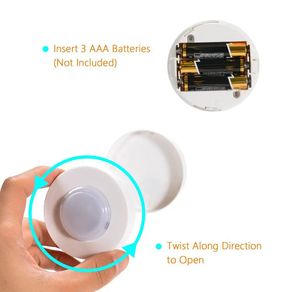 AKDSteel 3 шт. LED шайба Свет с дистанционным управлением шкаф свет супер яркий под