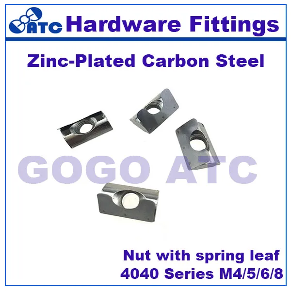 Высокое качество Европейский стандарт 50 шт./лот гайка с пружинным листом 4040 серии