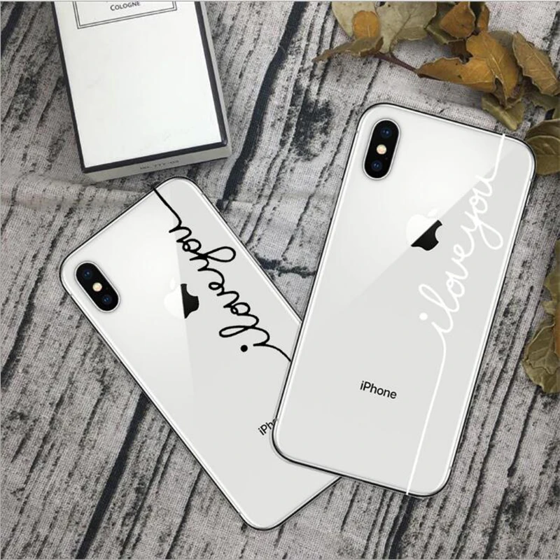 Чехол для телефона с алфавитом и буквами прозрачный чехол iPhone 6plus 6s 5 5s 7 8p XSmax XR
