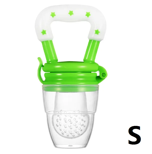 Green S 3 размера 4 цвета фруктовые соски Прорезыватели для зубов Детские Прорезыватели соска безопасная детская игрушка - Color: Green S