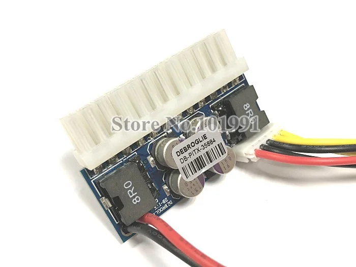 PCI-E 6pin женский входной DC-ATX-250W 24pin блок питания Swithc Pico PSU автомобильный мини ITX