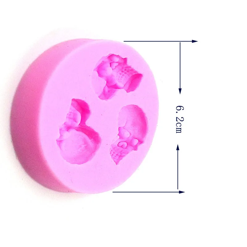 Skeleton Head Skull Silicone Mold Styling Candy Jelly Mould Fondant Halloween Cake Decorating Pastry Baking Tools T0604 | Дом и сад
