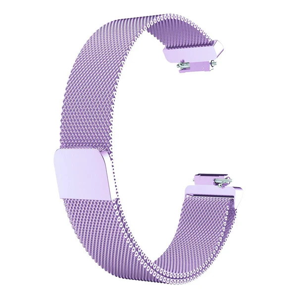 Light Purple Для Fitbit Inspire HR Band Замена Миланская петля Магнитный Корреа ремешок из нержавеющей стали Betl для Fitbit Inspire Smartwatch - Цвет: Light Purple