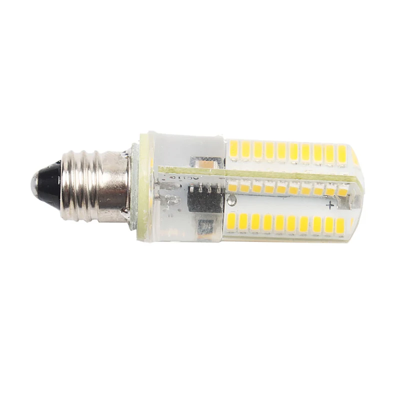 Диммируемая 3014Smd E11 светодиодная лампа 7 Вт 80 светодиодов AC110V 220 в теплый