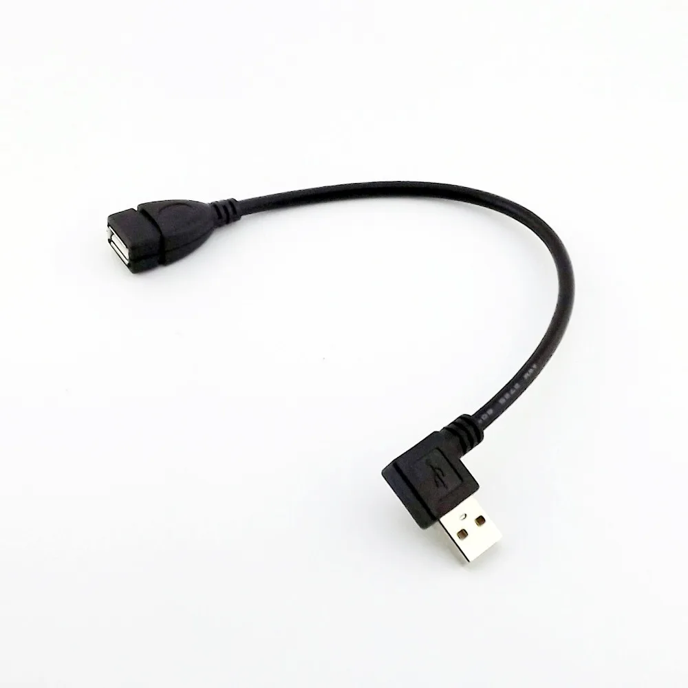 

1x USB 2,0 Тип A папа к USB 2,0 Женский удлинитель-адаптер с конвертером кабель шнур 25 см левый/правый угол