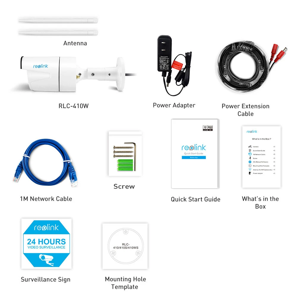 Reolink, RLC-410W-4MP, двойная, WiFi, 2,4G/5G, уличная камера наблюдения, 2560x1440, HD IP Cam, беспроводная, непогодная, камера безопасности