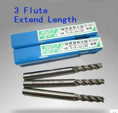 

5pcs /set 11mm three3 Flute HSS & Aluminium Extended End Mill Cutter CNC Bit Milling Machinery tools Cutting tools.Lathe Tool