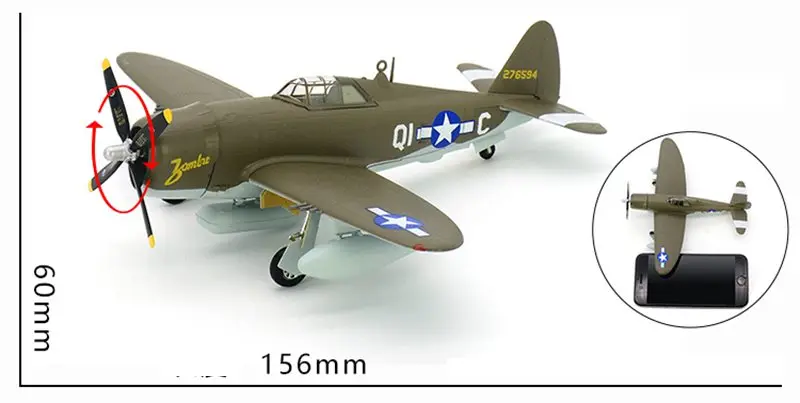 Предварительно построенный 1: 72 Республика P-47 Thunderbolt истребитель P-47D Второй мировой войны самолет хобби Коллекционная готовая пластиковая модель самолета
