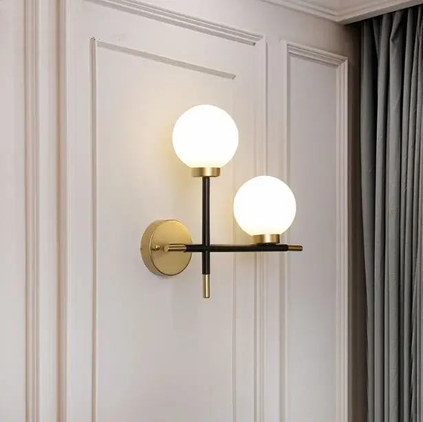 

Круглый светодиодный светильник в скандинавском стиле, креативный простой прикроватный фон для гостиной, спальни, коридора