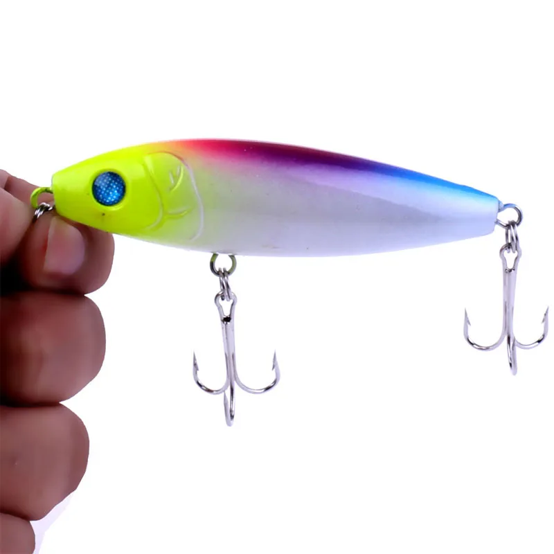 1 шт. 8 см 12 г Топ воды Жесткий карандаш Блесен воблер Щука карась окунь форель сом