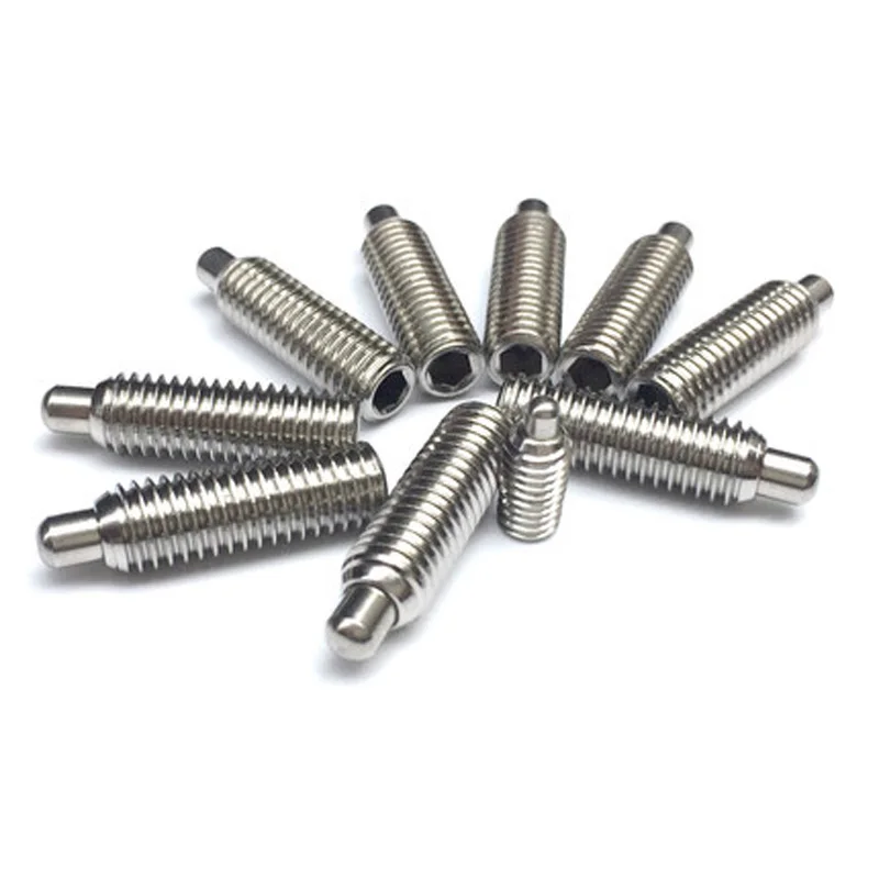 

2pcs M3-M4 stigma Plunger Positioning screw Wave spring screws stainless steel Glass beads