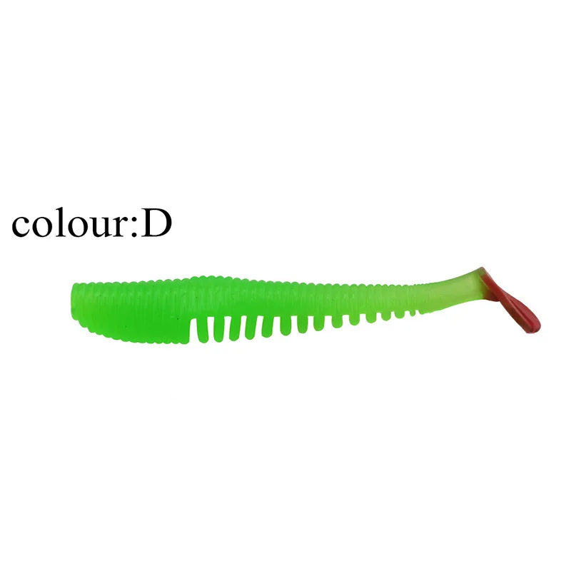 Proleurre 8 см 2,5 г 10 шт. рыболовные приманки, наживки Easy Shiner Swimbaits Мягкая силиконовая приманка двойной цвет Искусственный Карп Мягкая приманка - Цвет: D