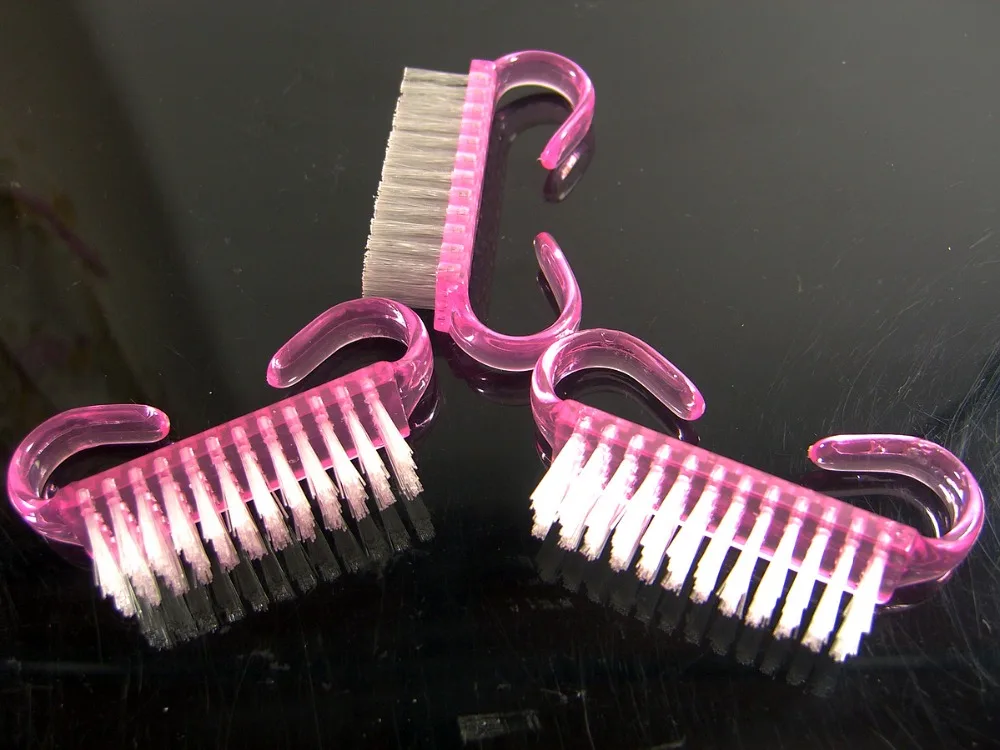 

10X Nail Art Dust Cuticle Clean Cleaning Brush Manicure Pedicure Tool