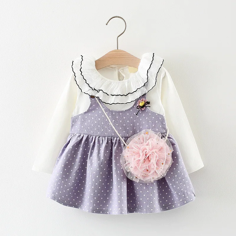 2019 детское платье на осеннюю тематику одежда для маленьких девочек милое в