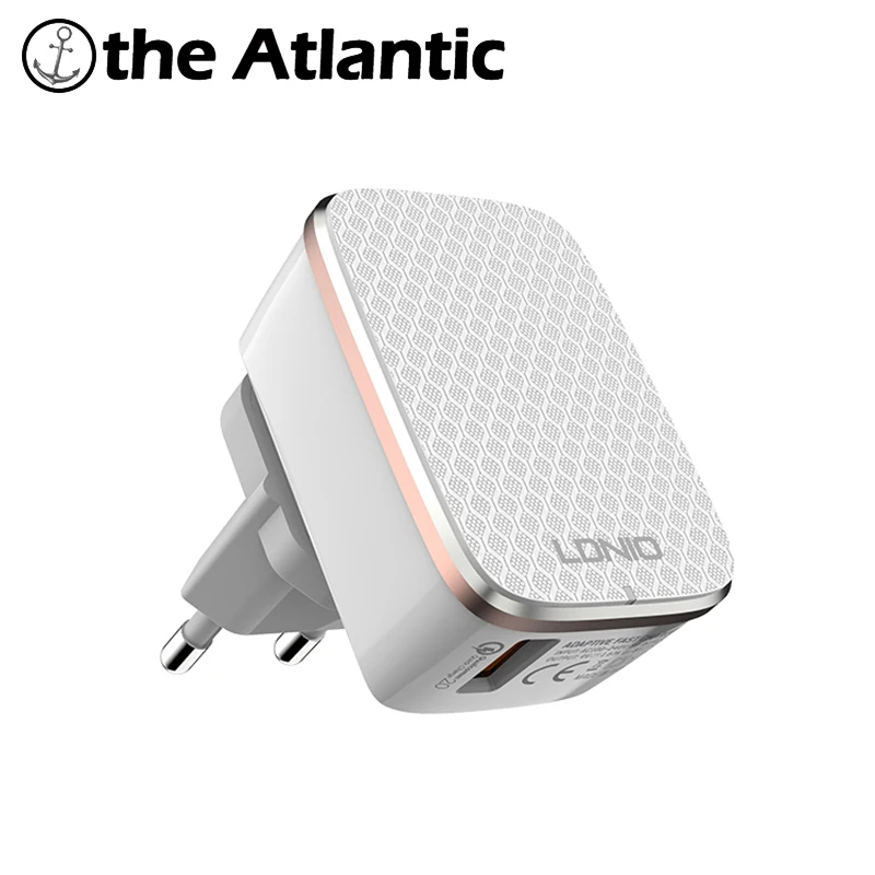 LDNIO A1204Q 1 USB Plug 5V 2.4A Quick Charger US EU UK AU Power Socket Smart Allot Required Current For iPhone iPad Samsung |