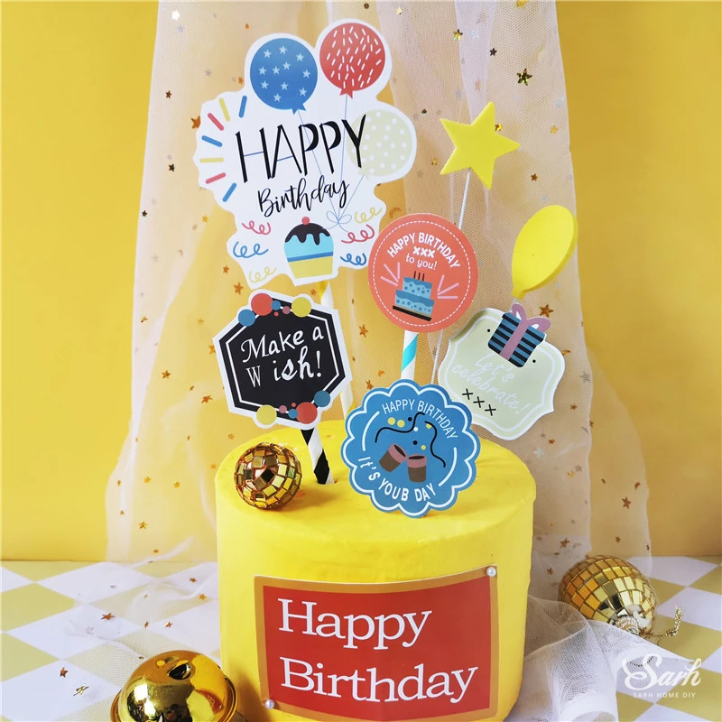 Ins/подарок на день рождения с заячьими ушками для торта зеркальные шары звезды