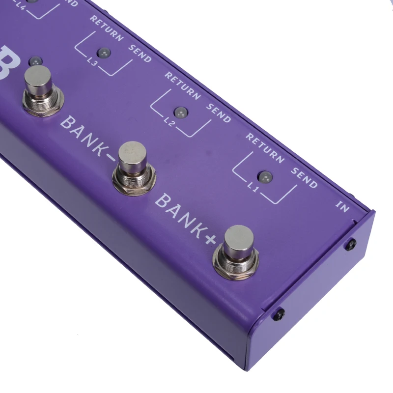JOYO PXL-4, 4 петли, фиолетовая гитара, программируемая педаль эффектов, петлер, переключатель, маршрутизатор, циклическая система, WAVE-X Для Boss Mooer