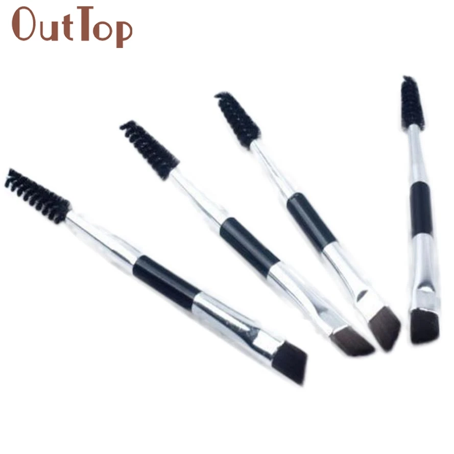 2019 Newly 1PC Makeup brush Double-headed Inclined Eyebrow Brush Eyelashes Volume Tool Freeshipping 30p1221 | Красота и здоровье