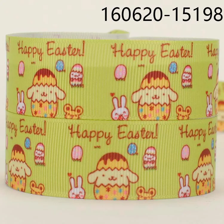 10yards-different sizes-cute Japanese cartoon ribbon printed Grosgrain ribbon 151120-15870 - Color: 160620-15198