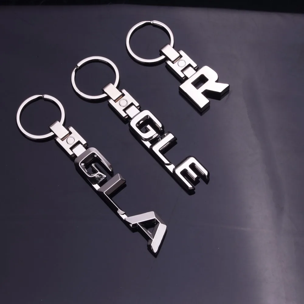 Брелок для Mercedes Benz A B C E R S GL GLC GLE CLK ML SLK 3D автомобильный металлический брелок для ключей