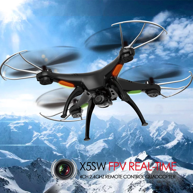 Дрон Syma X5SW с Wi Fi камерой в режиме реального времени передача FPV Квадрокоптер 2.0MP HD