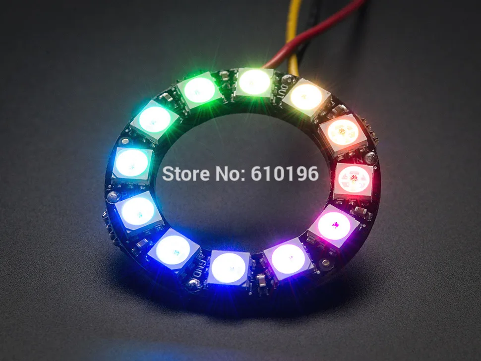 12 бит X WS2812B модуль WS2812 5050 RGB светодиодная кольцевая лампа со встроенными