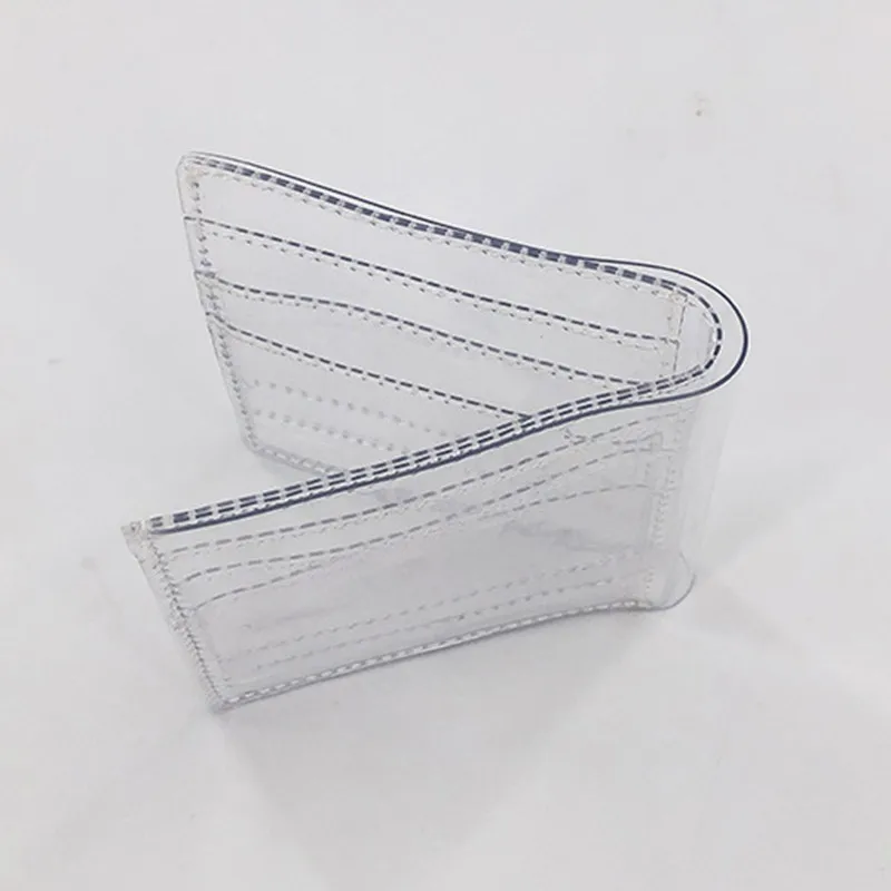 Прозрачные женские кошельки и бумажники из ПВХ прозрачный короткий кошелек для