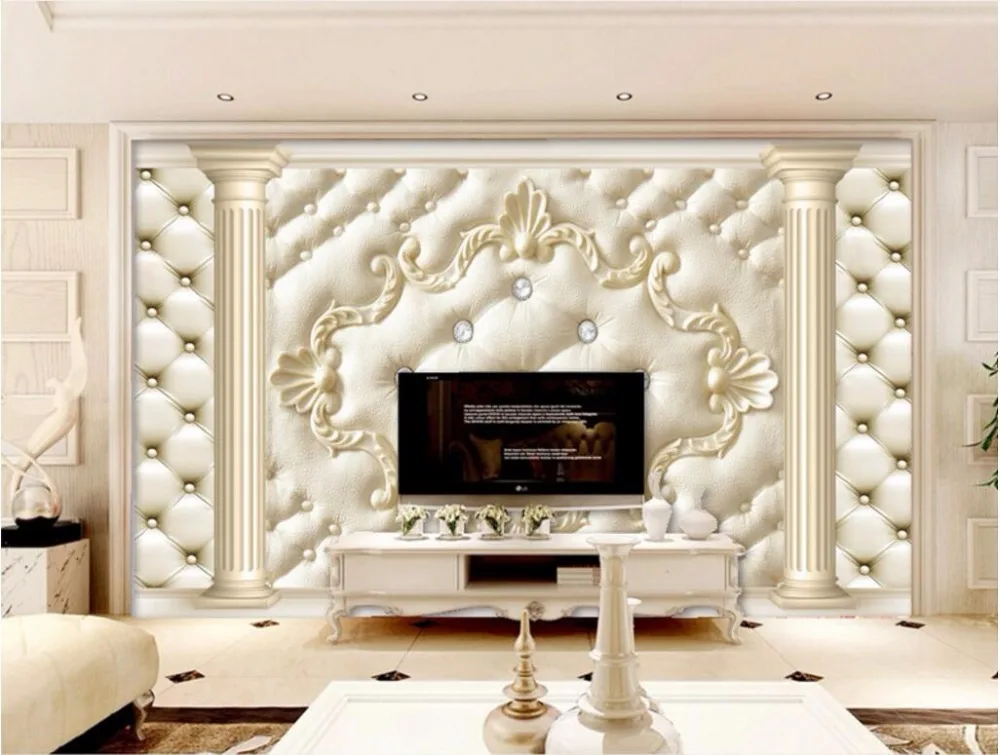 Настенные 3d обои на заказ европейская римская колонна фон для телевизора