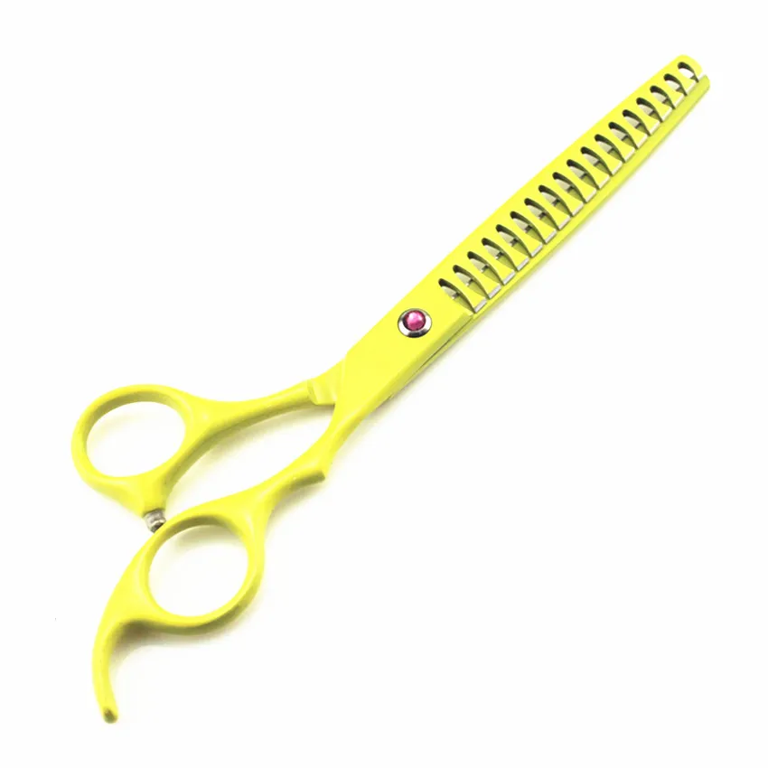 7 &quotЯпония 440C зубчатые Ножницы стрижка кошек и собак Парикмахерские ножницы