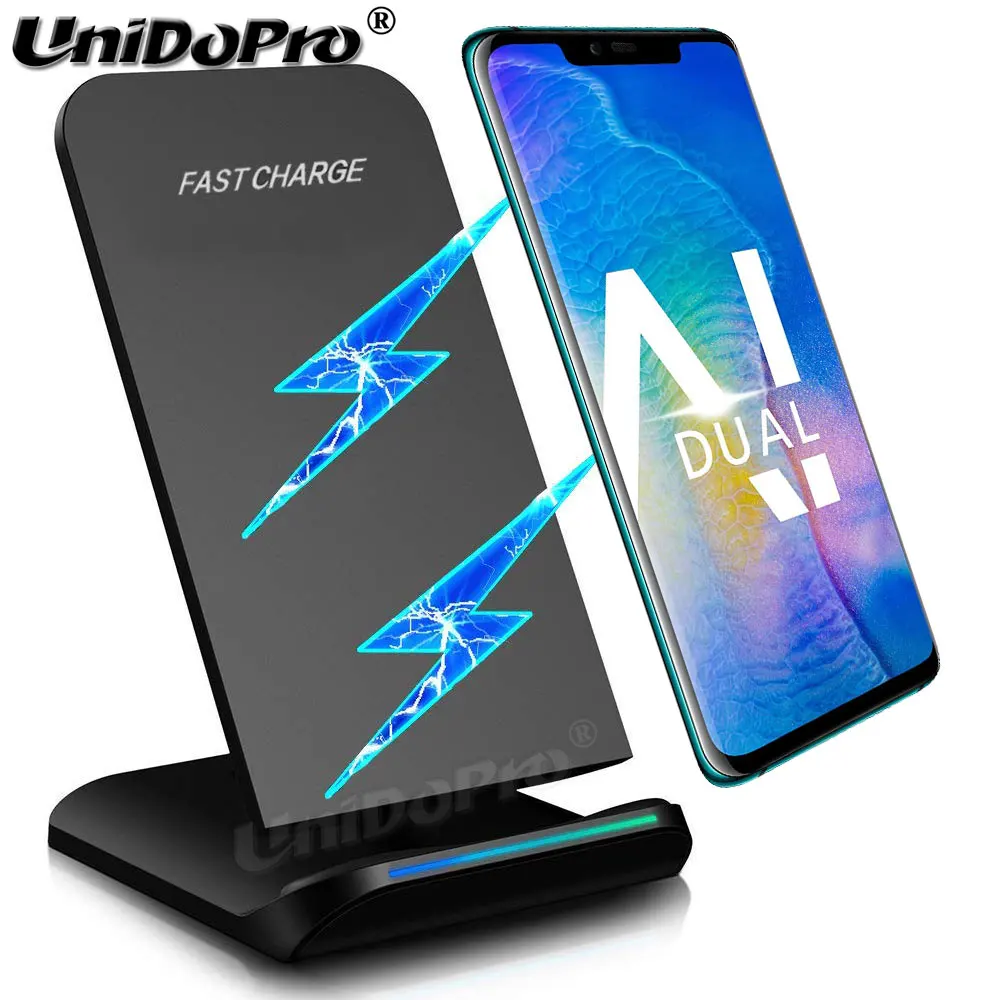 Беспроводная зарядная подставка QiCertified 10 Вт для Huawei P30 Pro / Mate 20 RS Porsche Design держатель