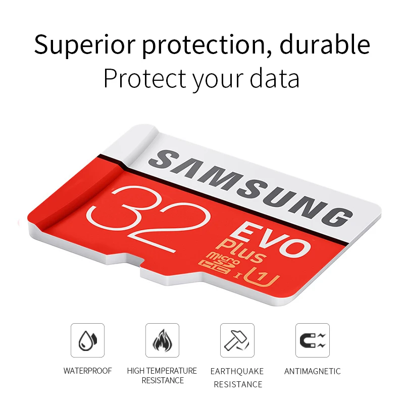 Оригинальная карта памяти SAMSUNG Micro SD 32 Гб 64 128 ГБ SDHC SDXC класс EVO + 10 UHS TF карты Транс