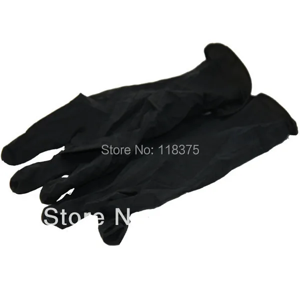 5 pair/lot черный латекс один - время татуировки перчатки поставки WS-D002B * аксессуары