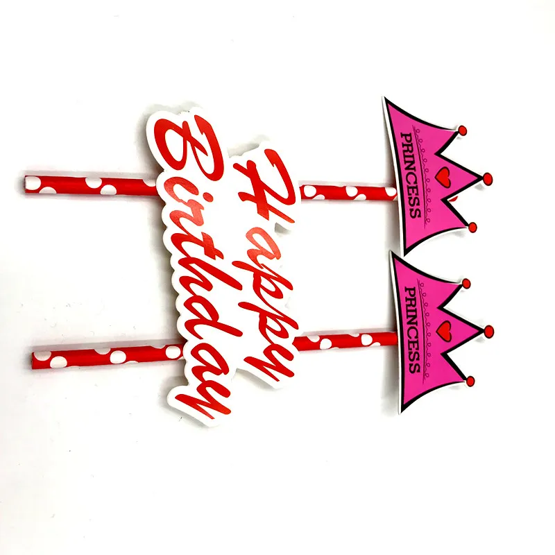 1 комплект розовая Корона торт флаг вечеринка украшение корона тема Пикер товары