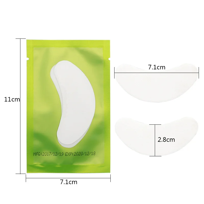 500 пар оптовая продажа 5 видов цветов упаковка под накладки для глаз бумажные