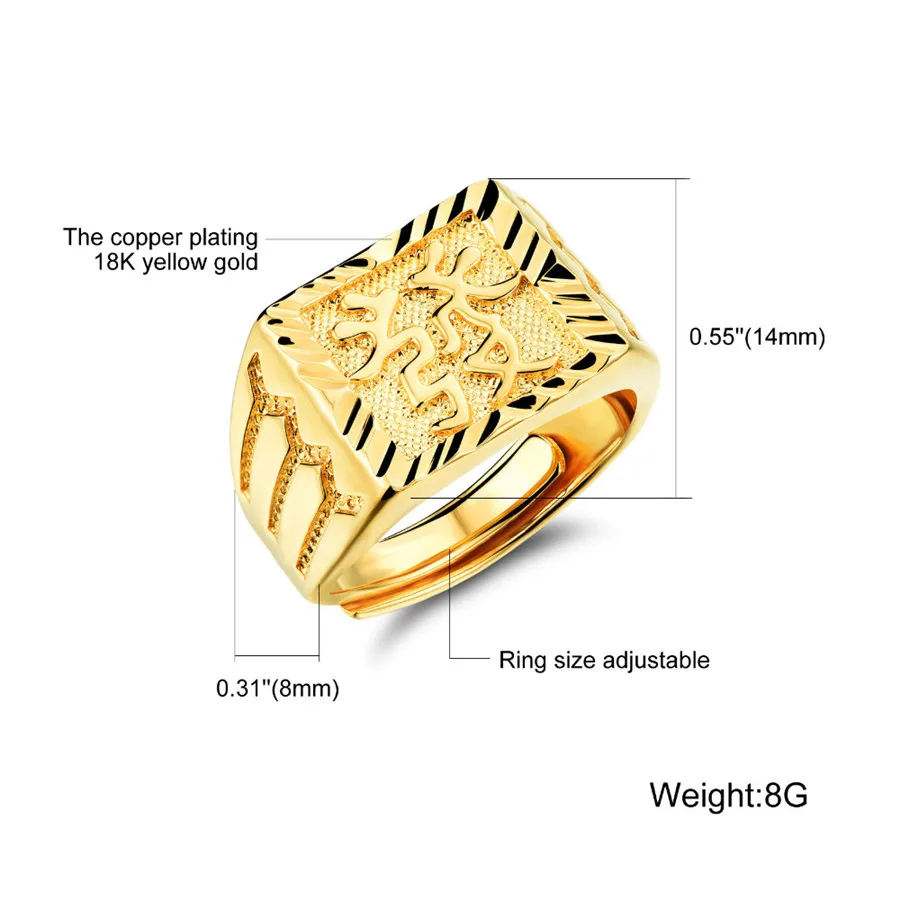 XQNI классическое мужское Ювелирное кольцо золотого цвета мужские Изысканные