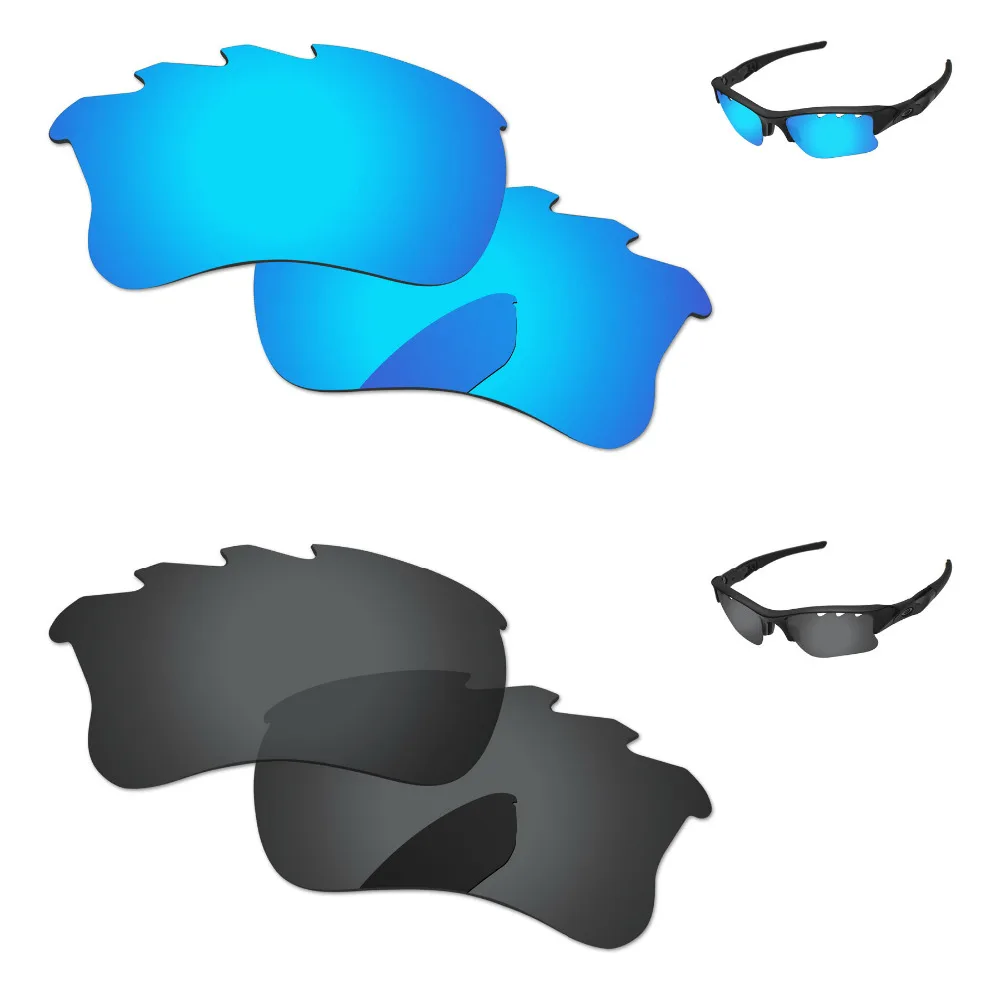 

Черные и голубые 2 пары поляризованных сменных линз для Flak Jacket XLJ оправа солнцезащитных очков с вентиляцией 100% UVA & UVB защита