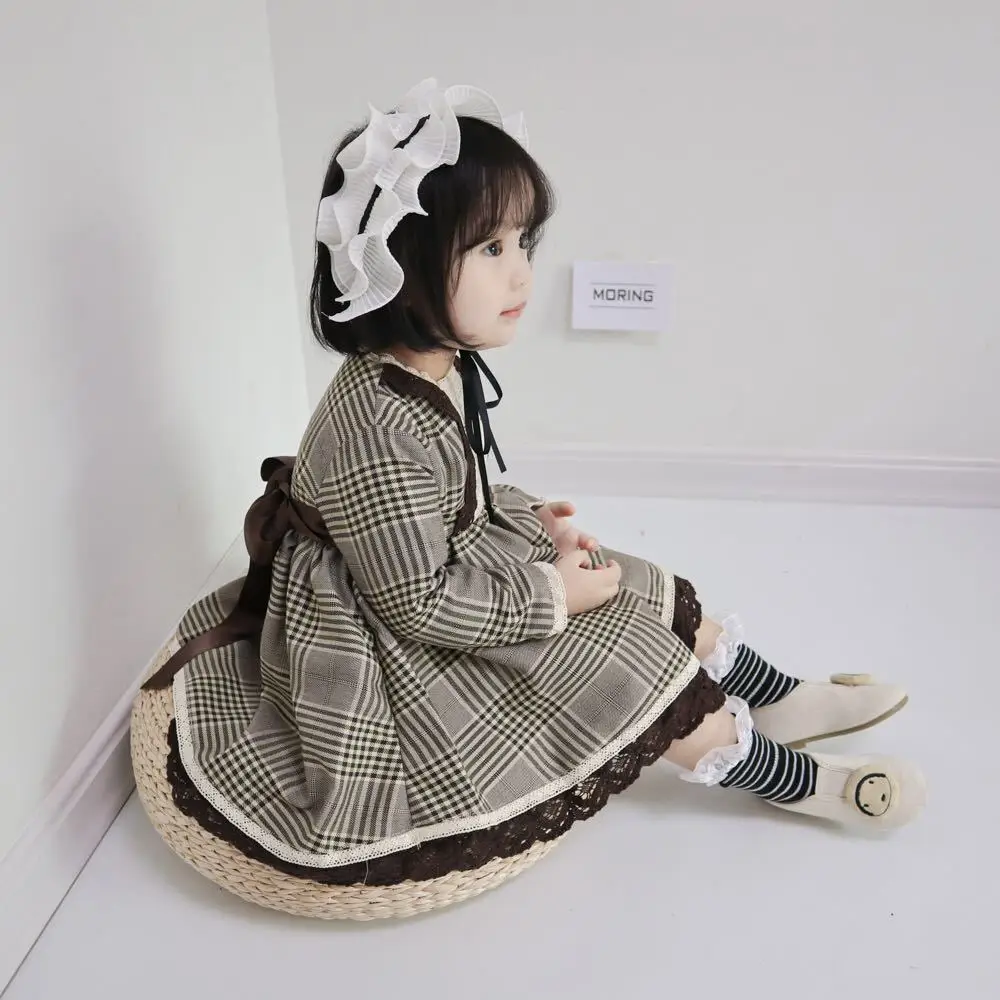 Cute Baby Dress for Girls Spanish Princess Party Dresses Children 2019 Spring Autumn Striped Girl Robe Fille Kids Clothing | Детская