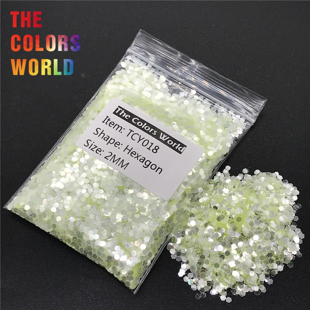 TCY018 блестящее серебряное светильник желтого цвета Шестигранная форма блеск для