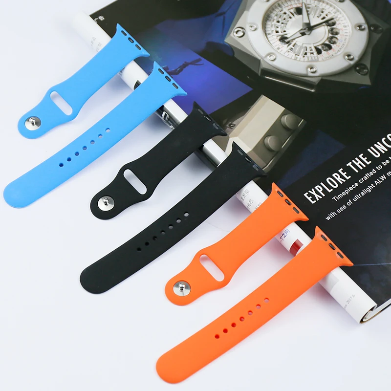 Силиконовый ремешок для Apple Watch 38 мм 42 apple iwatch 234 поколения мужчин и женщин