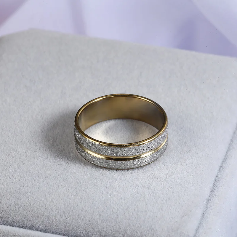 Женские кольца из нержавеющей стали два цвета модные свадебные Модные женские