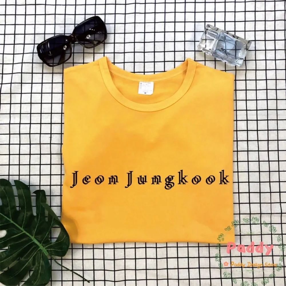 Футболка OKOUFEN KPOP в Корейском стиле футболка Jungkook Модный женский топ унисекс с