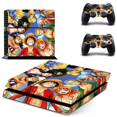 Один кусок Roronoa Зоро наклейка PS4 кожи Стикеры для sony Playstation 4 консоли защитная пленка+ 2 шт. контроллеры 15 моделей - Цвет: DPTM0405