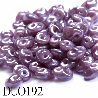 DUO192 Стеклянный Бисер, два отверстия, Perles, японское ювелирное изделие, Boncuk, сделай сам, ручная работа, шарм, разделитель, круглые коралловые бусины для изготовления ювелирных изделий - Цвет: DUO192