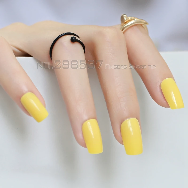 24 шт. новинка популярная прямоугольная секция яркие цвета сплошной цвет длинные