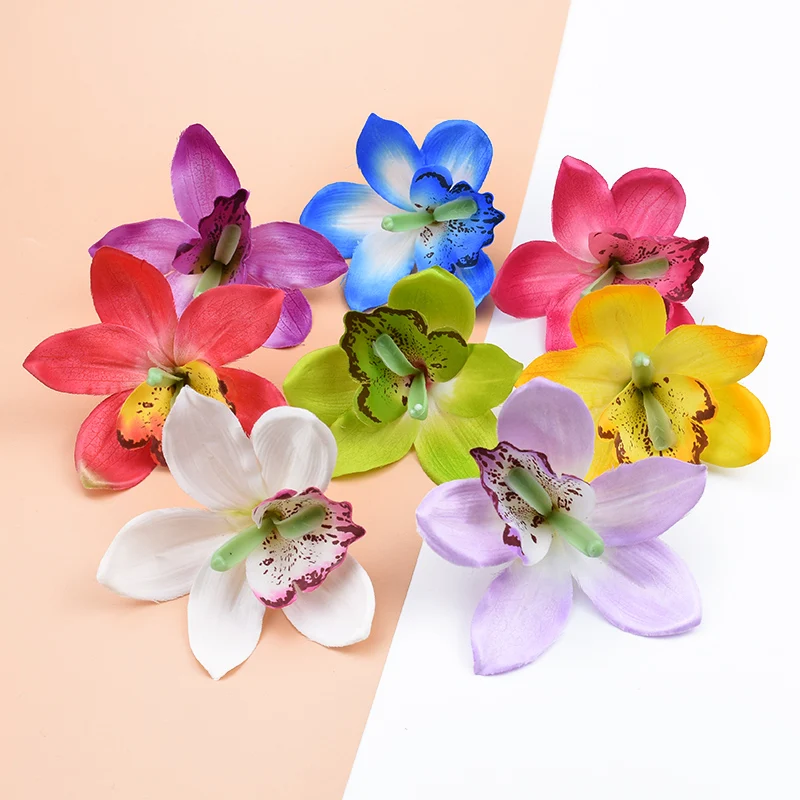 3 шт. шелковые виды Орхидея искусственные цветы для украшения дома поддельные