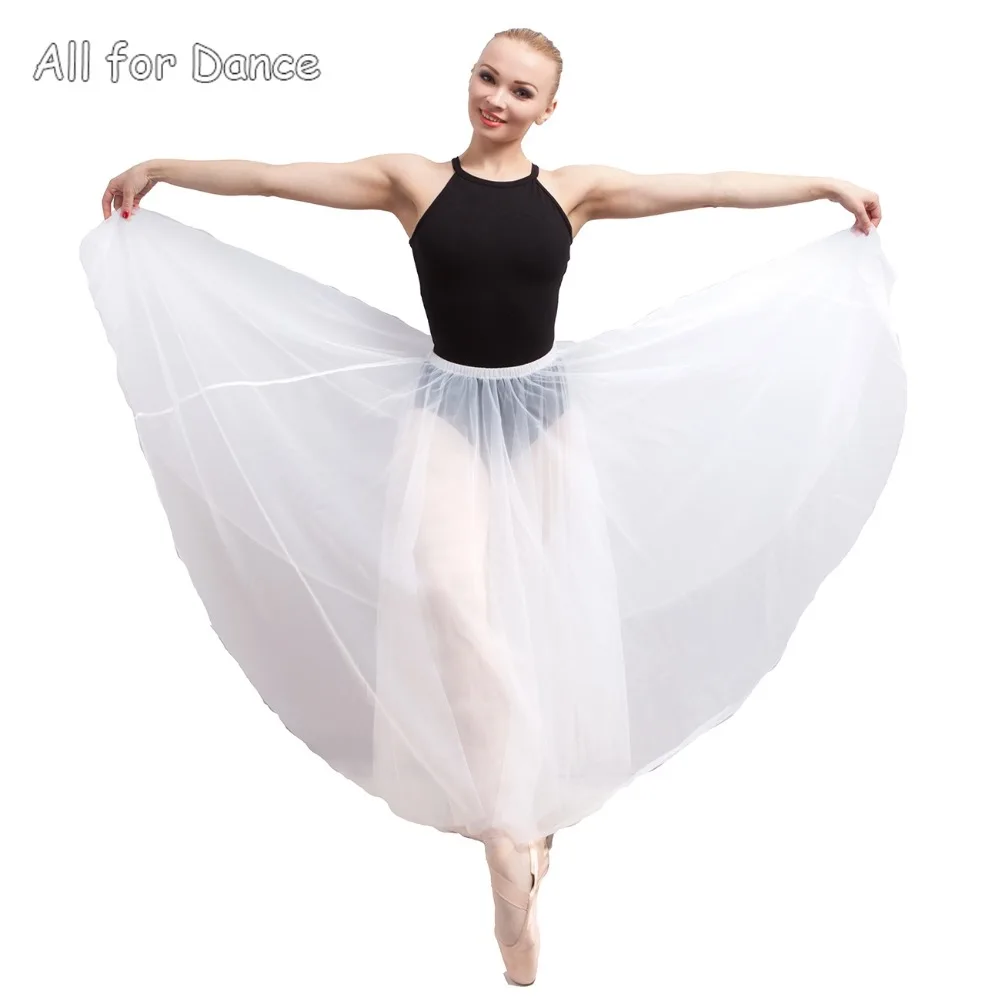2 слоя мягкого фатина без штанов для взрослых балетный танец Длинная Одежда
