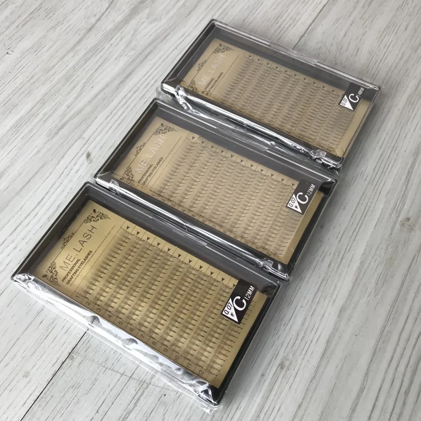3 Trays/lot 4D Premade Fans 3D Volume Individual Eyelashes Semi-permanent Lash Extensions Silk Long 9mm to 14mm Size | Красота и